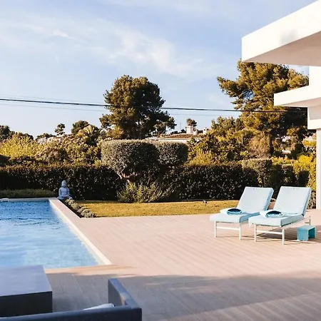 Semesterbostad Luxe Ibiza Style, With Heated Pool El Tosalet